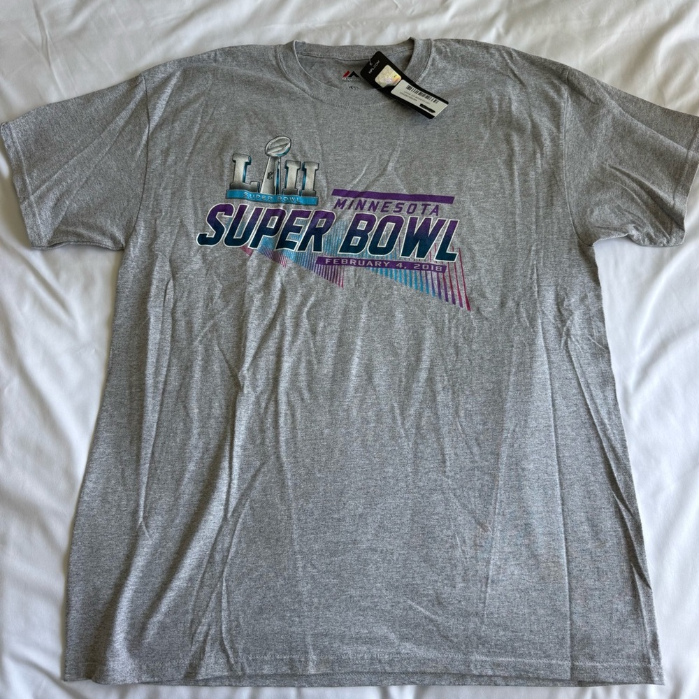 NWT 2018 Super Bowl 52 Minnesota Tshirt Size L